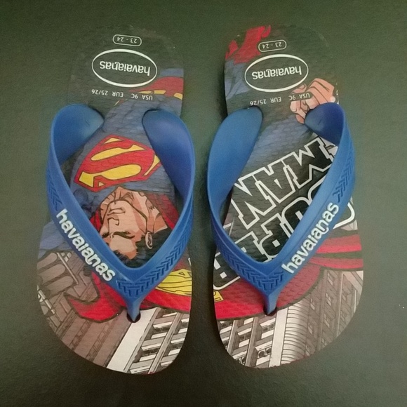 havaianas superman flip flops